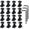 16 Pack T-Nut Screw Replacement Sets,Compatible with Rail Mount, with