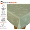 Karina Home Megan Wipe Clean Tablecloth Vinyl PVC Round (Round,