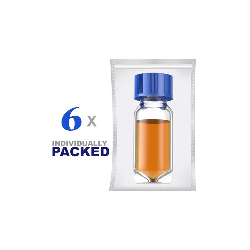 Biomed Solutions High Recovery Vial with 9-425 Screw Cap,Sterile Borosilicate