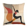 Color Block Yoga Collection Throw Pillow