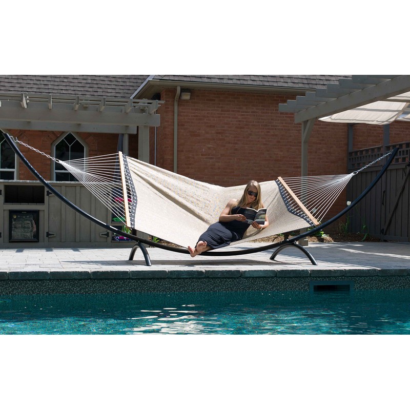 Vivere Poolside Double Hammock, Taupe
