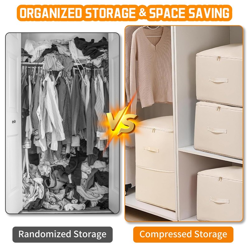 Ultra Space Saving Self Compression Organizer, Large Capacity Packing Organiser