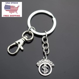 Unbranded Jackpot Keychain - Keyring Bag Clip Women Men Casino Bingo Lottery Gambler Gift