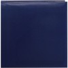 Pioneer 12 Inch by 12 Inch Snapload Sewn Leatherette Memory Book, Navy Blue