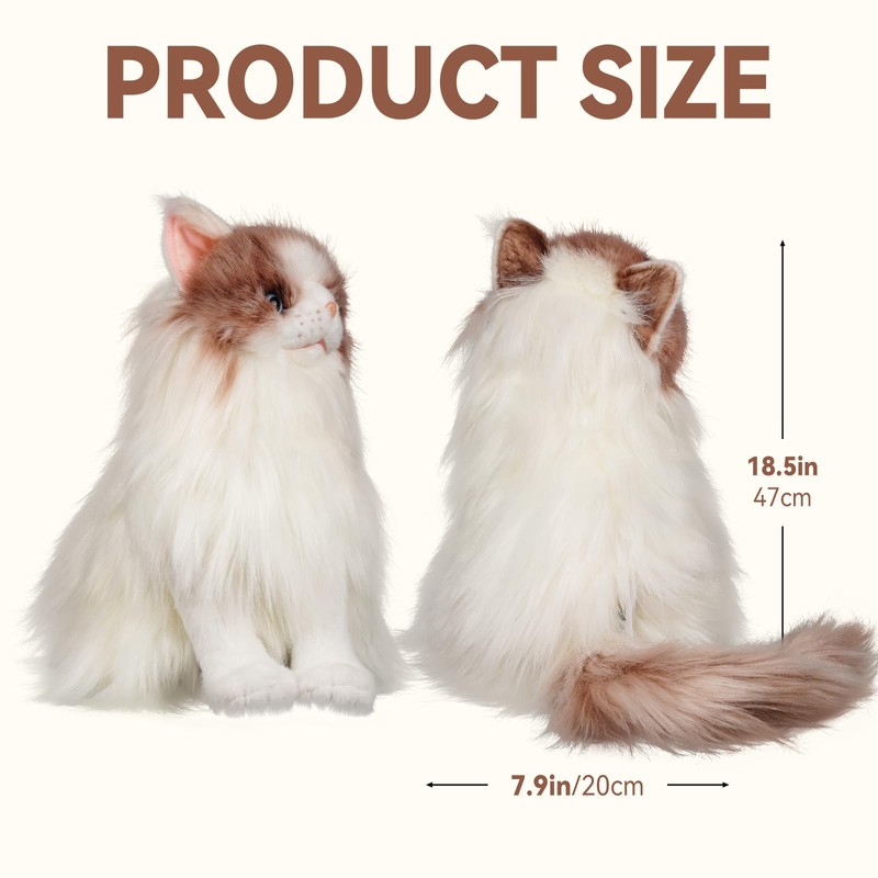 Lifelike Ragdoll Driver Headcover, Cat Plush Stuffed Animal Golf Club