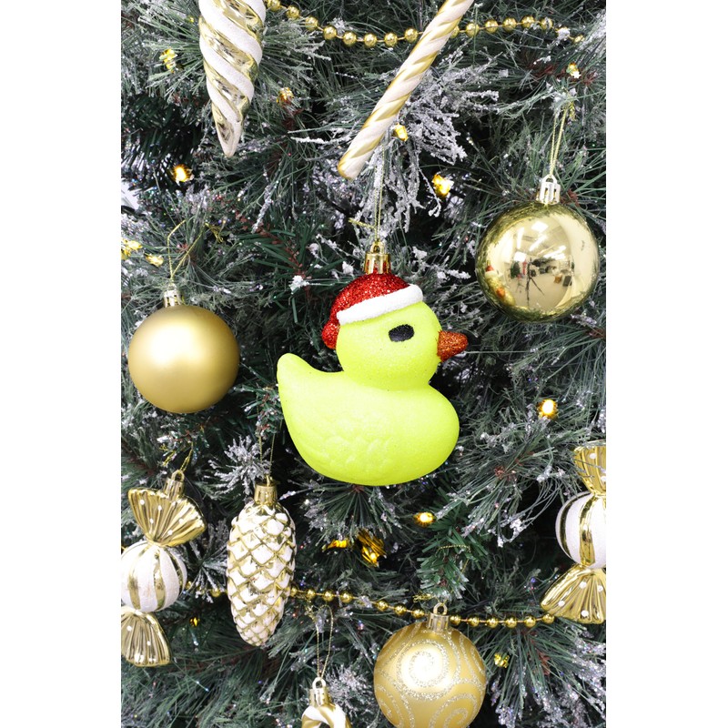 Christmas Concepts® 1 x 110mm (4.3") Glittery Festive Duck Bauble