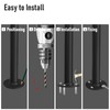 Single Post Handrail Stair Railings for Outdoor Steps Fit 1-2