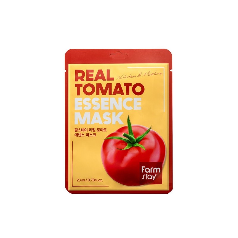Farmstay Real Tomato Essence Mask Pack (10 sheets) / 팜스테이