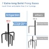 Artigarden 76 inch Outdoor Shepherd Hook with 5 Prong Base