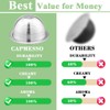 CAPMESSO Coffee Capsule, Reusable Vertuoline Pod Refillable Vertuo Capsules Stainless