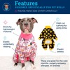 Pittie Clothing Pit Bull Pajamas for Dog, Full Coverage Onesie