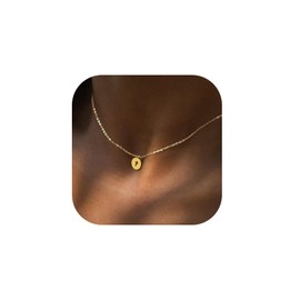 Behrooci Cross Choker Necklace for Women - 14K Gold Silver Plated Dainty Small Cross Pendant Faith Necklace Simple Choker Necklace Minimalist Religious Jewelry Gift (JA13294-gold coin cross)