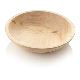 Pine Bowl, Turned Natural Pine Bowl, 25 cm Diameter, 100% Alpine Wood Bowl