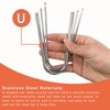 Dickno 4 PCS Car Radio Removal Pry Tool, U-Shaped Stainless