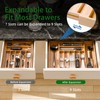 Simple Trending Bamboo Kitchen Drawer Organizer, Expandable Silverware Organizer, Utensil