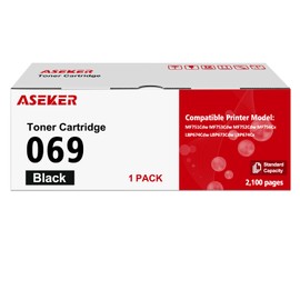 ASEKER Compatible 069 Toner Cartridge Black Replacement for Canon 069 069H Work with imageCLASS MF751Cdw MF753Cdw LBP674Cdw Laser Printers Standard Capacity 2100 Pages (069 Black*1), 069-BK
