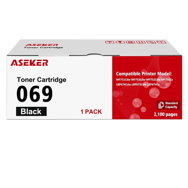 ASEKER Compatible 069 Toner Cartridge Black Replacement for Canon 069