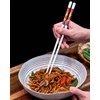 "Halten lenbenslang" Ceramic Chopsticks (10 Pairs) - Red Dragon Design
