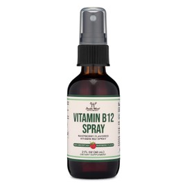 Vitamin B12 Sublingual Spray (2 Spray Dose of Vitamin 12 1000mcg, 3 Spray Serving Size of 1,500mcg) Raspberry Flavored B 12 Liquid for Energy and Metabolism (375 Sprays per Bottle) by Double Wood