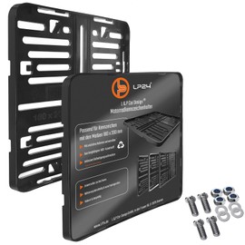 Motorcycle License Plate Holder 180 x 200 mm 180 x 200 Frameless Number Plate Holder License Plate Amplifier Motorcycle Number Plate Holder with Mounting Material