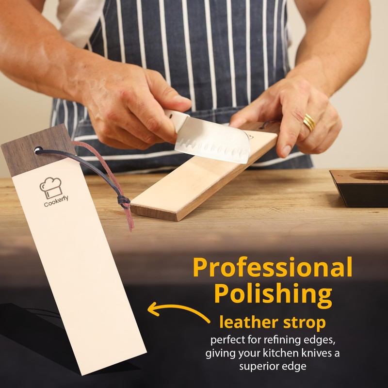Cookerfy Rolling Knife Sharpener Roller - Diamond Roller Knife Sharpener