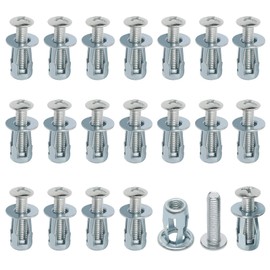 Cavity Wall Anchors, Pack of 20 Cavity Dowels, Plaster Dowels, Heavy Duty Plaster Dowels, Carbon Steel Drywall Dowels, Metal Dowels, Hollow Wall Dowels for Attaching Consoles (M6 x 25 mm)