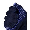 Knitted Gloves Cotton/Polyester with Pimples Medium Weight Blue - 12