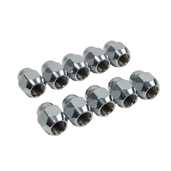 JZGRDN 10PCS M12-1.25 Acorn-19mm Hex, 24mm Wheel Nut 611-076 Compatible