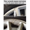 SYOAUTO Matte Black Rim Touch Up Paint, Car Wheel Scratch