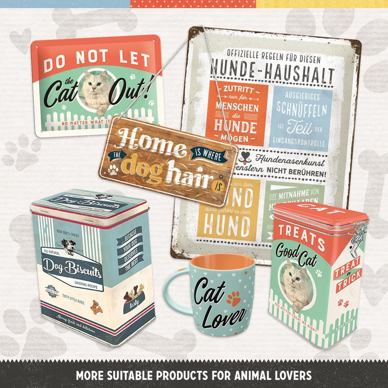 Nostalgic-Art Retro Aroma Tin 1.3 Litre Cats & Coffee -
