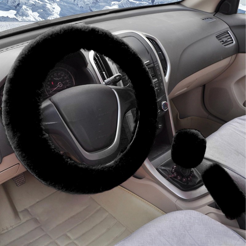 Taozoey Steering Wheel Cover, Pack of 3, Winter Steering Wheel