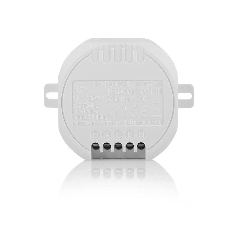Smartwares Wireless Recessed Switch for Roller Shutters - Plug &