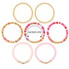 Latious Heishi Bracelets Clay Bead Bracelets Stretch Bracelets for Women