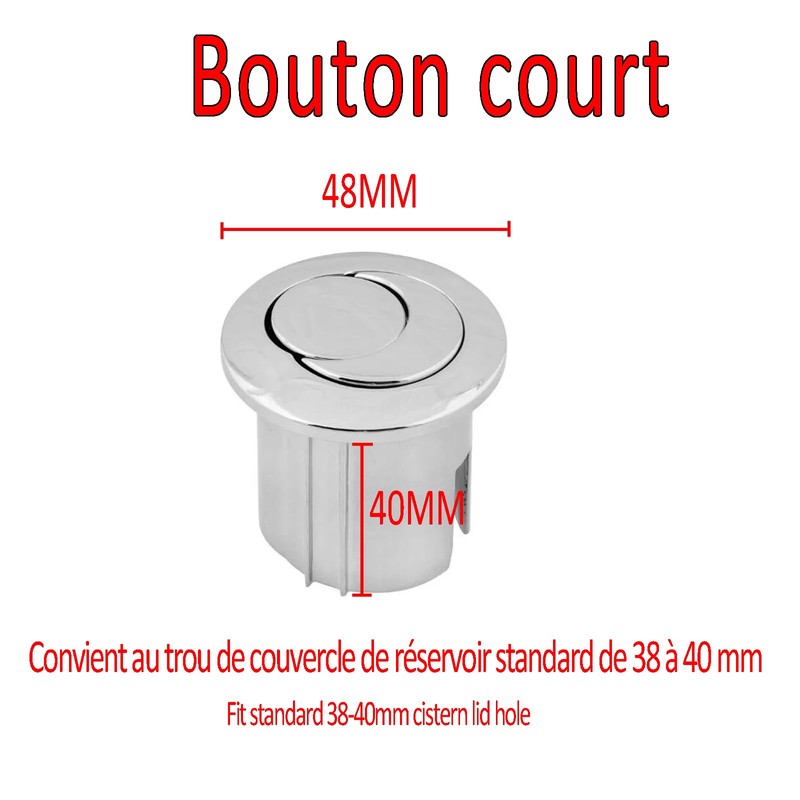 CANTONDZ Compatible with Cistern D2D Toilet Push Button Double Flush
