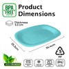 ECO Reusable Plastic Set-of-2 Serving Platter Ideal for Picnics and