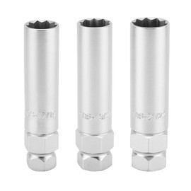 MIXPOWER 3 PCS 10 Spline Lug Nut Key Replacement for TA20-17/19, TA20-19/21 and TA23-21/22, Compatible with Bimecc 10 Spline Lug Nut and Lug Bolts, Small and Large SUV Key with Hex Drive,CR-V