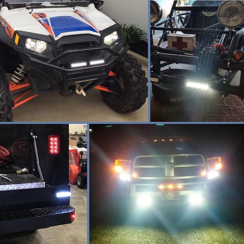 Nilight Led Light Bar 2PCS 18w Spot Driving Fog Light