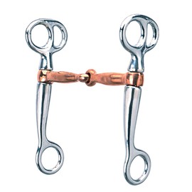 Weaver Leather Tom Thumb Snaffle Bit, 5 , black