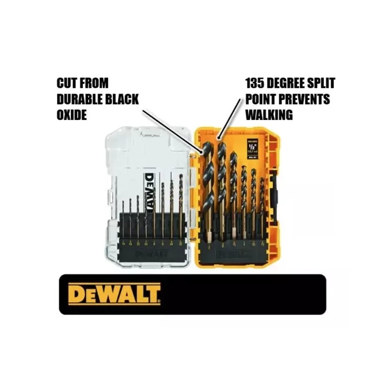 DeWalt Juego 14 Brocas Dewalt® con óxido negro acero alta
