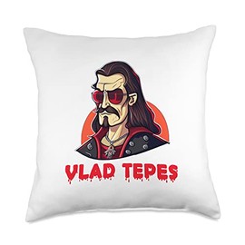Vlad Tepes since 1431 Dracula Vampire Transylvania Vampire Throw Pillow, 18x18, Multicolor