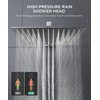 FORIOUS Shower Faucet Set Brushed Nickel -10 Inch Shower System