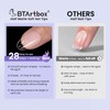 BTArtbox BTArtbox Short Almond Nail Tips - 320pcs Pre-shape Half