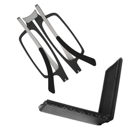 Missfive Ultra Thin Folding Reading Glasses for Men Women Pocket + Upgrade Portable Flat Hard Case, Designer Foldable Lightweight Readers Durable TR90 Metal Collapsible Travel Eyeglasses, 2.75x