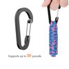 AYNKH 4 Pcs Nylon Rope Woven Keychain with Carabiner Clip
