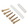 Bridge Pins Saddle Nut Set Replacement Bone Saddle Nut Brass