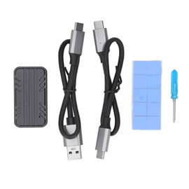 M.2 NVME SSD Hard Drive Enclosure Professional 10Gbps Type C USB3.1 Gen2 Hard Drive Enclosure for Windows for OS X for Linux