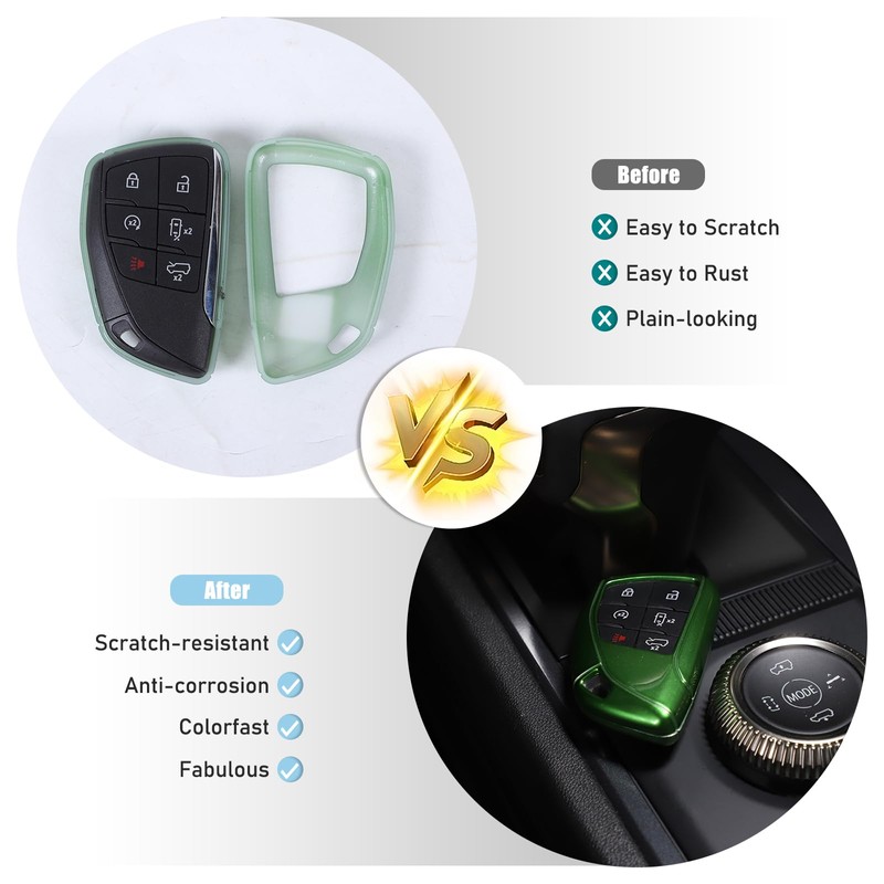Key Fob Cover Compatible with Hummer EV 2022-2026 SUV/SUT ABS