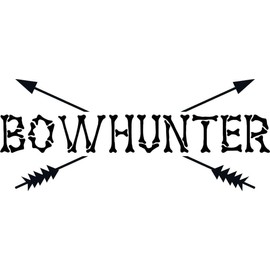 Bow Hunter Graphic -Color=AS Seen - Size=8"X20" - Boys Bow & Arrow Hunting - Hunter Hobby Sports - Vinyl Stickers - Cut Wall Decal - Decoration Ideas - Buy Item