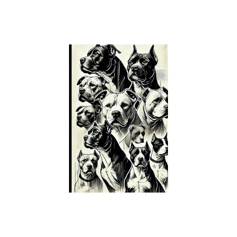 Pitbull Notebook: 120 Pages of Blank Lined Paper with Margins