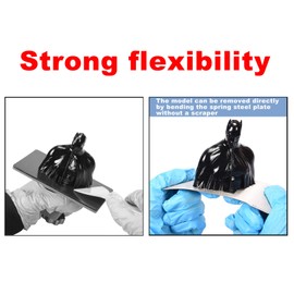 BIQU Resin Build Plate+Magnetic Sheet,192X120mm Resin Flexible Steel Plate Flex Bed for Elegoo Saturn V1 Saturn Voxelab Proxima 8.9" 4K Flashforge Foto 8.9 3D Printer